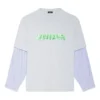 Camiseta de capas con logotipo Slime «Gris» 671401TLVF11203