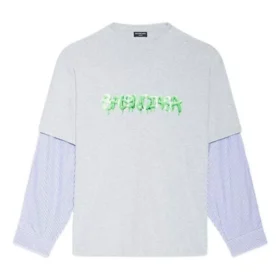 Camiseta de capas con logotipo Slime «Gris» 671401TLVF11203