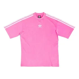 Camiseta de corte mediano Balenciaga x adidas «Neon Pink» 723955TNVU45280