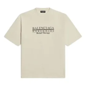 Camiseta de corte mediano Retail Therapy «Ivory Black» 612966TLVB19054