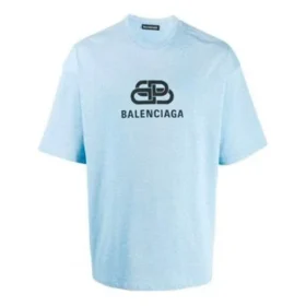 Camiseta de corte regular BB de tejido entrelazado «Light Blue» 578139TGV755840