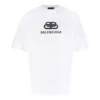 Camiseta de corte regular con tejido entrelazado BB «Blanco» 578139TEV489044