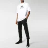 Camiseta de corte regular con tejido entrelazado BB «Blanco» 578139TEV489044
