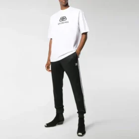 Camiseta de corte regular con tejido entrelazado BB «Blanco» 578139TEV489044
