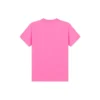 Camiseta de cuello redondo con bordado, manga corta, rosa 612964TJVD95764
