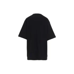 Camiseta de cuello redondo con estampado, color negro 620941TIVD51000
