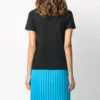 Camiseta de cuello redondo con estampado, color negro 620941TIVD51000