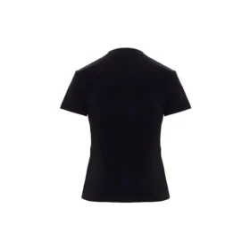 Camiseta de cuello redondo con estampado de logotipo, color negro 612964TIVD51000