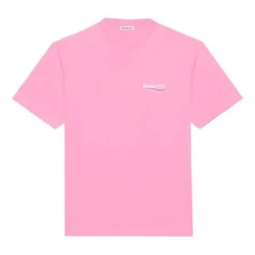 Camiseta de cuello redondo con logotipo de Political Campaign, rosa/rojo 641655TJVF75713