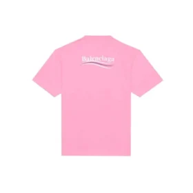 Camiseta de cuello redondo con logotipo de Political Campaign, rosa/rojo 641655TJVF75713