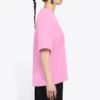 Camiseta de cuello redondo con logotipo del patrocinador, rosa/rojo 612965TJVD95764