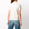Camiseta de cuello redondo con logotipo, gris/blanco 612964TJVD99054