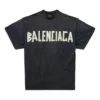 Camiseta de doble frente «Washed Black» 791615TQVQ61021