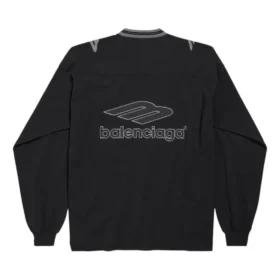 Camiseta de fútbol 3B de manga larga con cuello en V «Negro antracita» 857085TTVQ61066