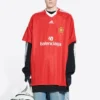 Camiseta de fútbol Balenciaga x adidas de corte oversize «Rojo» 723663TNV136400