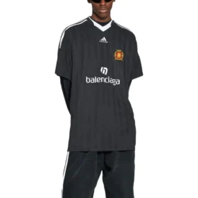 Camiseta de fútbol oversize Balenciaga x adidas «Negro» 723663TNV131000