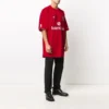 Camiseta de fútbol oversize «Rojo Blanco» 641666TJV056540