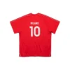 Camiseta de fútbol oversize «Rojo Blanco» 777705TPVV36643