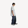 Camiseta de fútbol para hombre 3b con cuello en V, oversize, en gris/blanco Camiseta de fútbol para hombre 3b con cuello en V, oversize, en gris/blanco