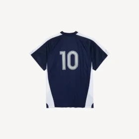 Camiseta de fútbol para hombre de corte oversize en azul marino