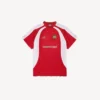 Camiseta de fútbol para hombre de corte oversize en rojo Camiseta de fútbol para hombre de corte oversize en rojo