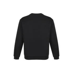 Camiseta de hombre Balenciaga con estampado del logotipo, cuello redondo y mangas largas, color negro 583258TIV801000