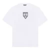 Camiseta de hombre con estampado, cuello redondo, manga corta, blanca, SS21, 651795TKV779040