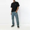 Camiseta de hombre de Balenciaga con logo, de punto y manga corta, color negro 556150TYK281000