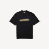 Camiseta de hombre de corte medio con diseño «Messy Spray» en negro