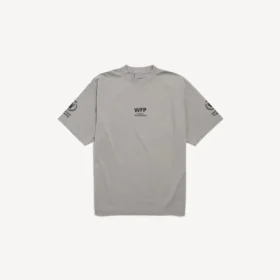 Camiseta de hombre WFP de corte mediano en gris Balenciaga Camiseta de hombre WFP de corte mediano en gris Balenciaga