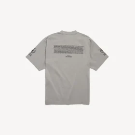 Camiseta de hombre WFP de corte mediano en gris Balenciaga Camiseta de hombre WFP de corte mediano en gris Balenciaga