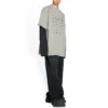 Camiseta de logotipos «Gris claro» de tallas grandes 712398TNVQ71342
