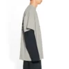 Camiseta de logotipos «Gris claro» de tallas grandes 712398TNVQ71342