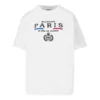 Camiseta de manga corta blanca con estampado de letras y logotipo de la corona 594599TGV489000