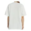 Camiseta de manga corta blanca con estampado de letras y logotipo de la corona 594599TGV489000