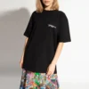 Camiseta de manga corta con bordado, color negro, colección SS21, 641655TKV861070