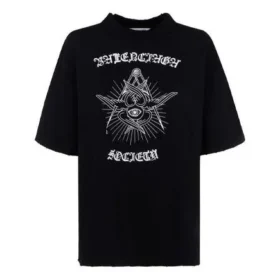 Camiseta de manga corta con eslogan impreso, color negro 641532TJV781000 Camiseta de manga corta con eslogan impreso, color negro 641532TJV781000