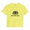 Camiseta de manga corta con estampado BB, color amarillo 583224TFV657072