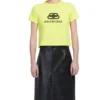 Camiseta de manga corta con estampado BB, color amarillo 583224TFV657072