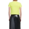 Camiseta de manga corta con estampado BB, color amarillo 583224TFV657072
