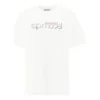 Camiseta de manga corta con estampado de letras «Lens», color blanco, 612965TIV829000