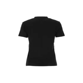 Camiseta de manga corta con estampado de logotipo, color negro, 612964TJVD61000 Camiseta de manga corta con estampado de logotipo, color negro, 612964TJVD61000