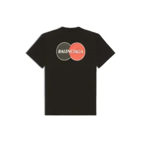 Camiseta de manga corta con estampado de logotipo de uniforme, estilo retro, corte ajustado y pequeño, color negro 612964TIV791000 Camiseta de manga corta con estampado de logotipo de uniforme, estilo retro, corte ajustado y pequeño, color negro 612964TIV791000