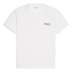 Camiseta de manga corta con estampado del logotipo alfabético «Blanco» 612964TIV529040 Camiseta de manga corta con estampado del logotipo alfabético «Blanco» 612964TIV529040