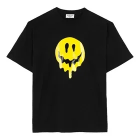 Camiseta de manga corta con estampado Drip Peace, talle grande, colección SS21, color negro 641655TKVA11012 Camiseta de manga corta con estampado Drip Peace, talle grande, colección SS21, color negro 641655TKVA11012