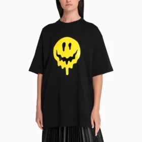 Camiseta de manga corta con estampado Drip Peace, talle grande, colección SS21, color negro 641655TKVA11012 Camiseta de manga corta con estampado Drip Peace, talle grande, colección SS21, color negro 641655TKVA11012