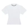 Camiseta de manga corta con logo de graffiti, color blanco, 641590TJV969040
