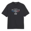 Camiseta de manga corta con logo de París y bandera de París, estilo regular, colección SS20 594579TGV481000