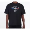 Camiseta de manga corta con logo de París y bandera de París, estilo regular, colección SS20 594579TGV481000