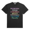 Camiseta de manga corta con logo estampado «Negro» 612965TJVI32771